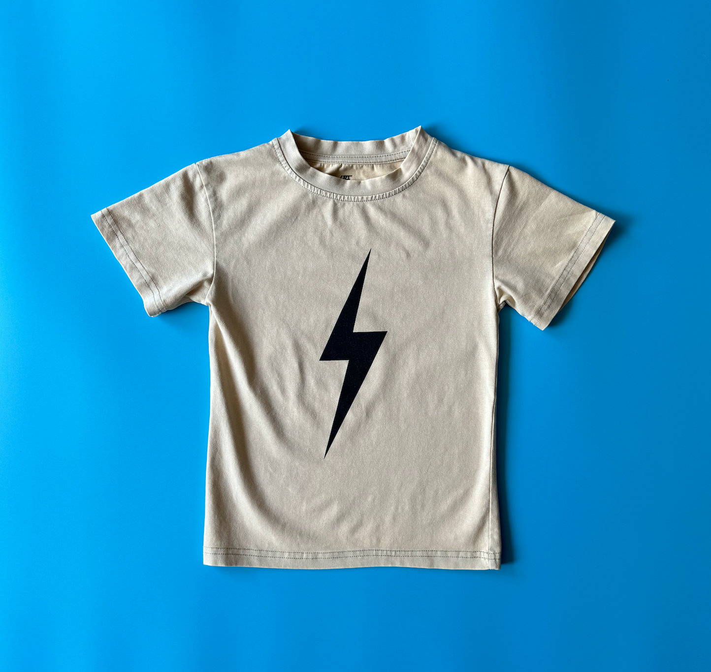 Greige Acid Wash Spark Tee