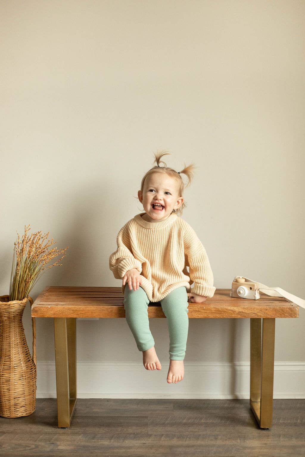 Baby Oversized Sweater: Beige