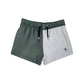 Swim Trunks - Gray Color Block, Kids Board Shorts, Toddler