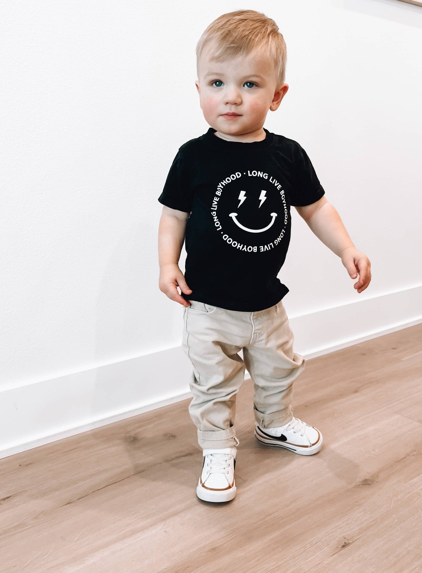 Long Live Boyhood - Black Kids Tee, Toddler T-shirt Boys