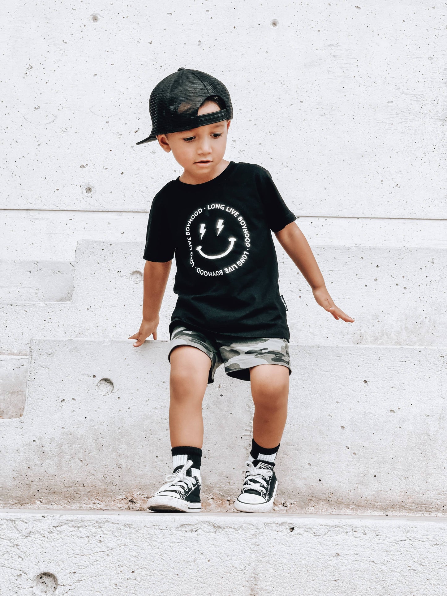 Long Live Boyhood - Black Kids Tee, Toddler T-shirt
