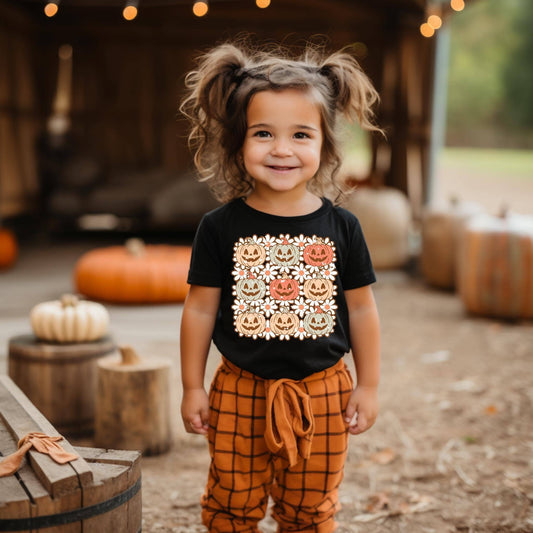 Cute flower pumpkins: Black