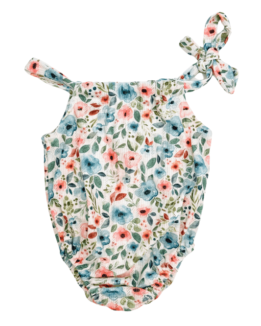 Kimora Bubble Romper - Watercolor Floral