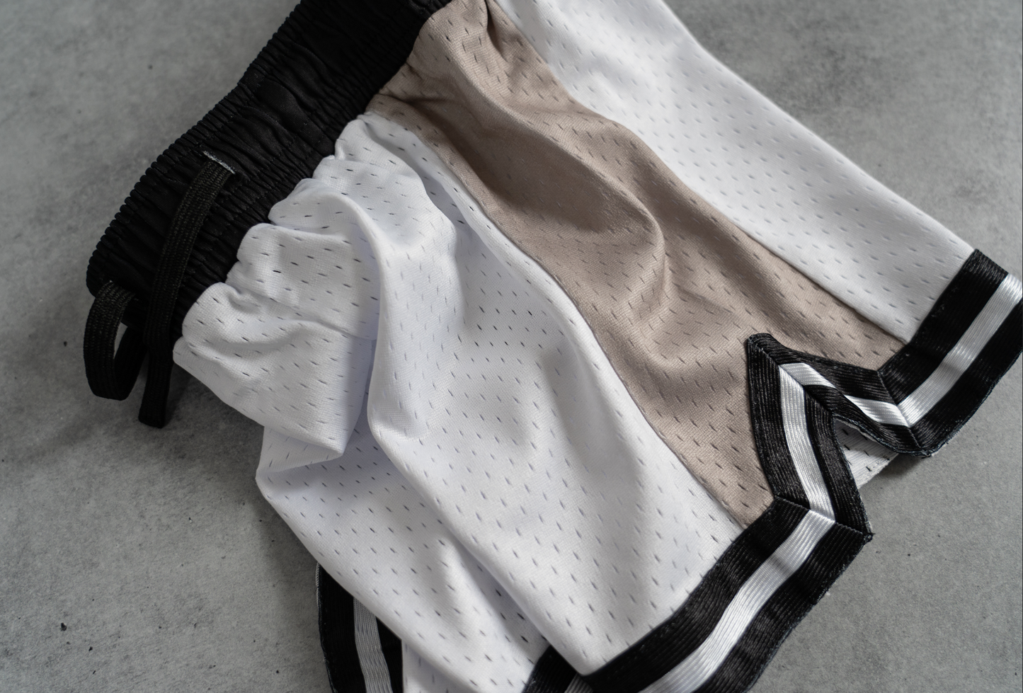 Color-Blocked Mesh Practice Shorts