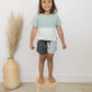 Swim Trunks - Gray Color Block, Kids Board Shorts, Toddler