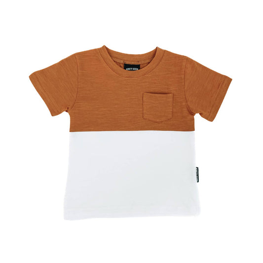 Pocket Tee - Camel Kids Color Block, Toddler T-shirt