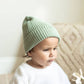 Organic Cotton Knit Beanie: Brown