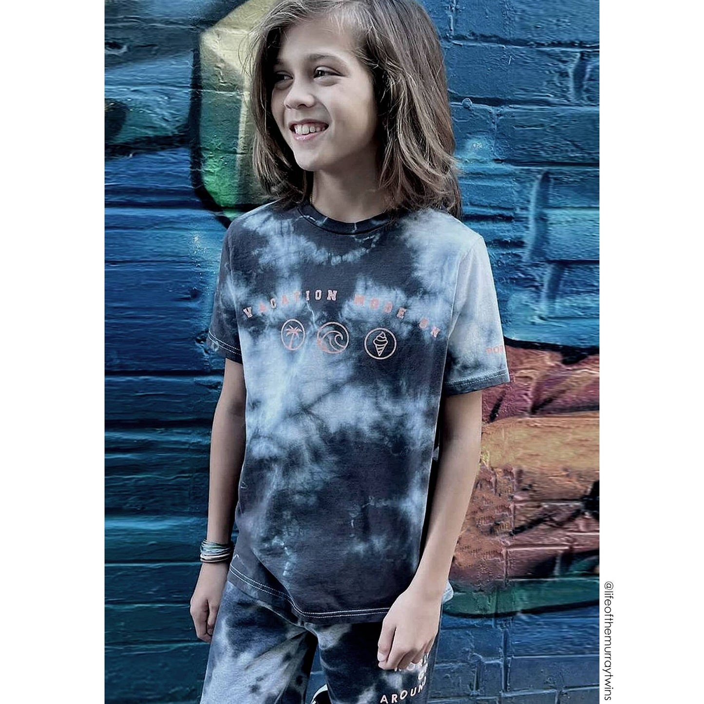 Kids Tie Dye Vacation T-shirt