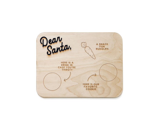 Dear Santa Cookie Tray, Christmas Eve Santa Gift: Red