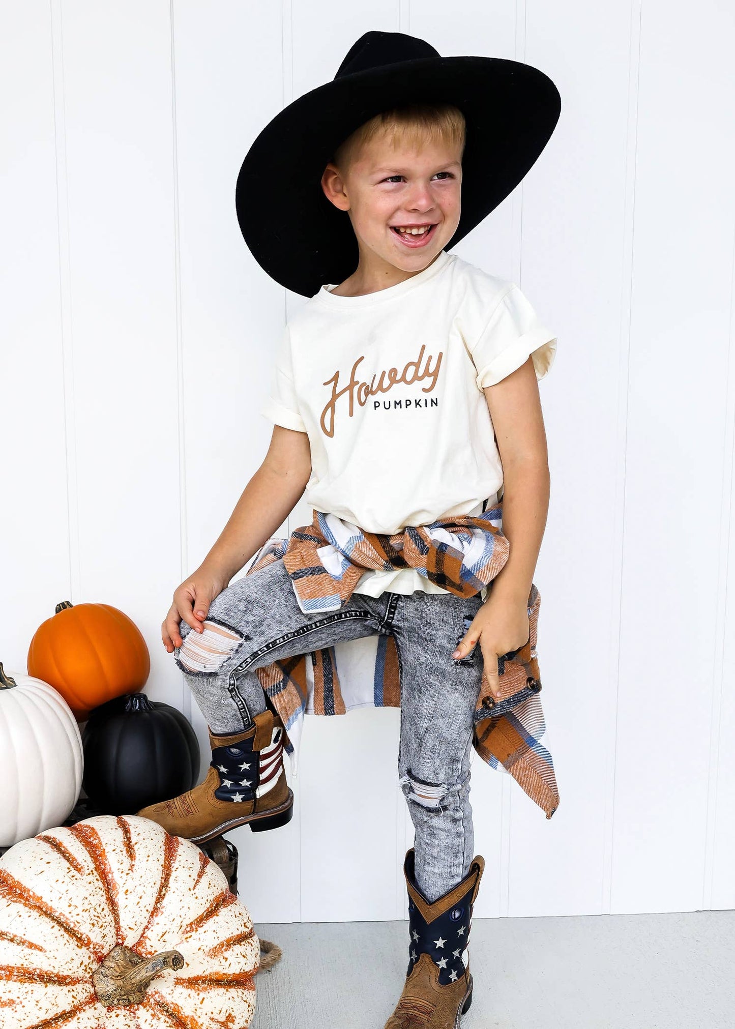 Howdy Pumpkin - Toddler tshirt