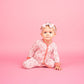 Fancy Flamingos Pink Bamboo Baby Pajamas Convertible Sleeper