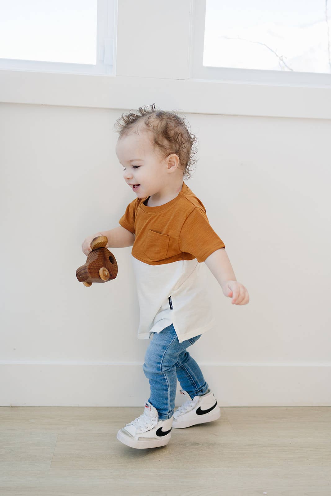 Pocket Tee - Camel Kids Color Block, Toddler T-shirt