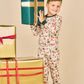 Holiday Vintage Christmas Bamboo Kids Pajamas Toddler Set