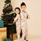 Holiday Vintage Christmas Bamboo Kids Pajamas Toddler Set