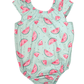 Maggie Cap Sleeve Leotard - Watermelon Wonder