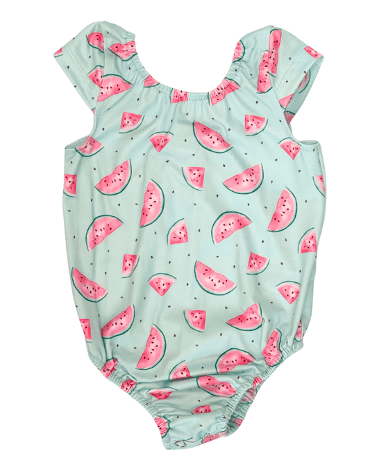 Maggie Cap Sleeve Leotard - Watermelon Wonder