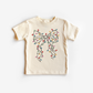 Christmas Bow and Lights Kids Shirt