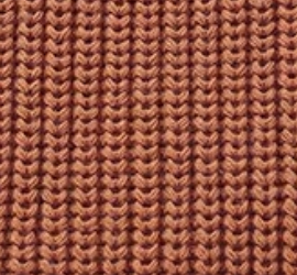 Organic Cotton Knit Beanie: Brown