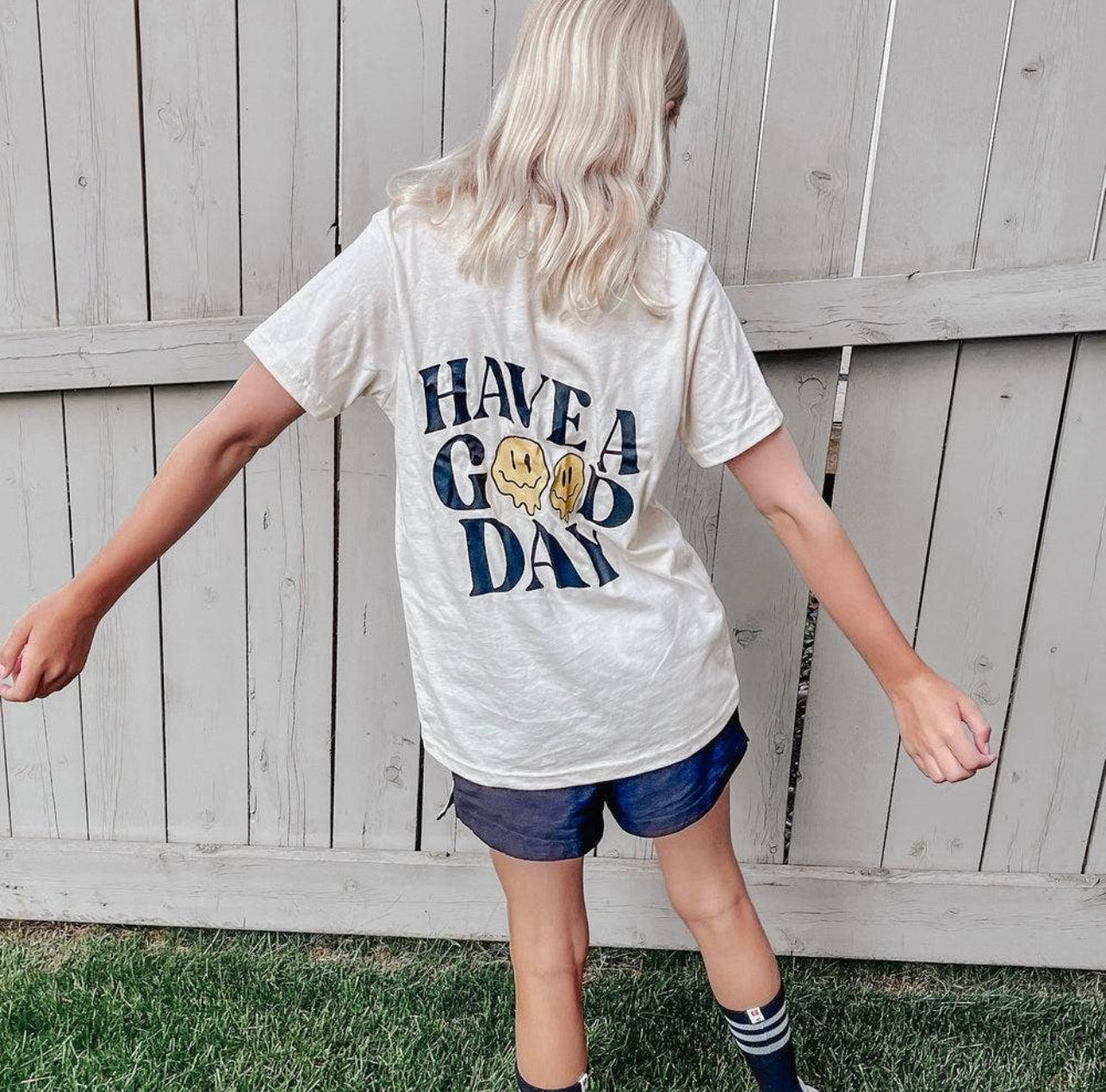 Have A Good Day Smiley Graphic Tee